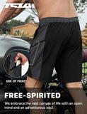TSLA Men's Quick-Dry Swim Trunks - Lightweight Beach Board Shorts with Pockets