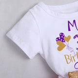 IBTOM CASTLE Baby Girls Newborn It'S My 1St/2Nd Birthday Cake Smash Shinny Printed Sequin Bow Tutu Princess Dress