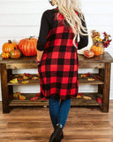 Ivay Womens Plaid Open Front Sweaters Sleeveless Duster Cardigans Drape Lightweight Vest Coat with Pockets