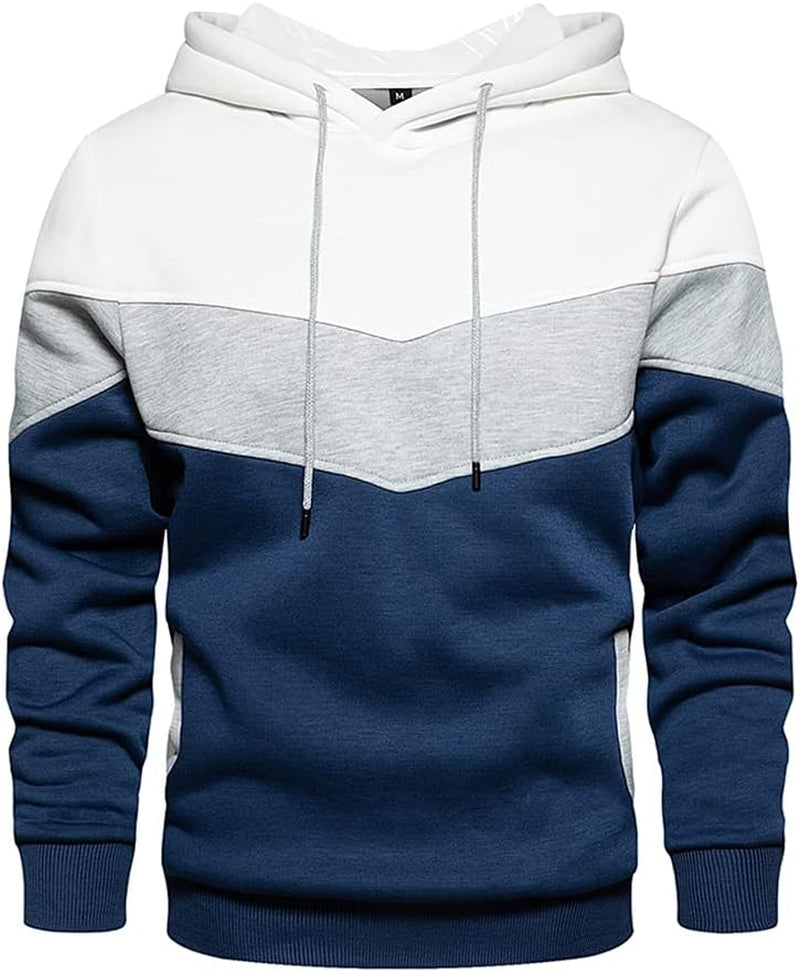 MANLUODANNI Mens Hooded Sweatshirt Casual Long Sleeve Drawstring Print Pullover Hoodies