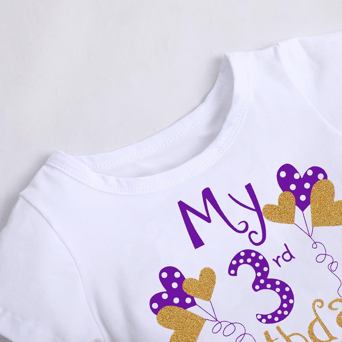 IBTOM CASTLE Baby Girls Newborn It'S My 1St/2Nd Birthday Cake Smash Shinny Printed Sequin Bow Tutu Princess Dress