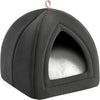 Bedsure Cat Beds for Indoor Cats - Cat Cave Bed Cat House Cat Tent with Removable Washable Cushioned Pillow, Kitten Beds Cat Hut, Small Dog Bed, Dark Grey, 15 Inches